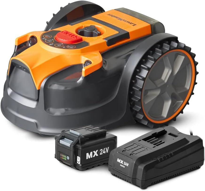 512N4vbR3RL._AC_SL1000_.jpg Tondeuse à gazon robotisée LawnMaster, autonome, 24 V, sans fil périphérique – Image 1