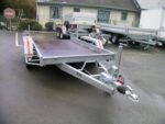 Remorque plateau double essieu – 350 × 174 cm – PTAC jusqu’à 2700 kg