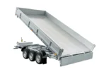 REMORQUE BENNE HYDRAULIQUE 3 ESSIEUX 400×200 UNITRAILER TASKER 400/3C 3500 KG – Image 5
